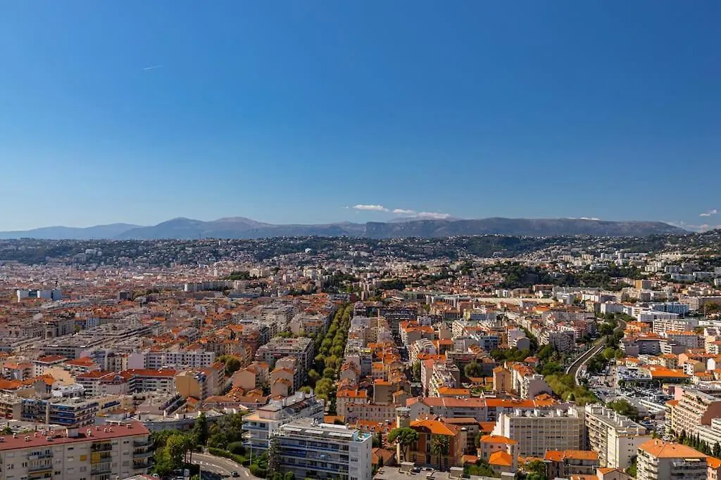 2 Pieces Balcon Vue Imprenable Mer---Ville---Montagne Nice 0*,  Frankrijk